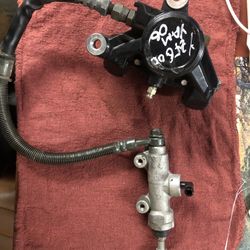 2006 Yamaha YZF600R Rear brake master cylinder and caliper