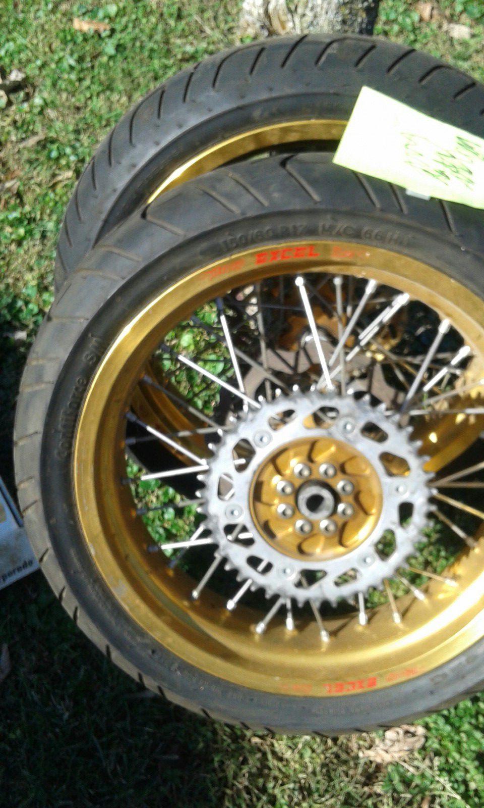 Set of motorcycle wheels Takasago Excel