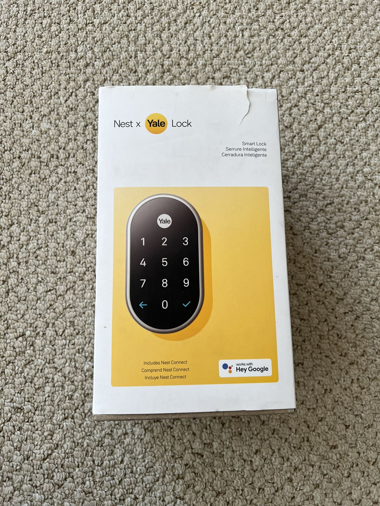 New Nest x Yale Smart Lock with Nest Connect - Satin Nickel RB -YRD540-WV-619