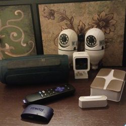 Bluetooth Speaker ...Roku.. Security camera 