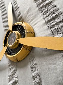 Vintage Airplane Propeller Wall Clock