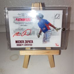 2014 ONYX PLATINUM ELITE--ORANGE AUTO--MICKER ZAPATA--CUBS--#5 OF ONLY 10