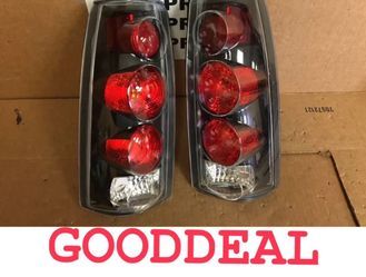 FIT 88-99 Chevy GMC CK C/K Black TailLight Pair Light Lamp #K32
