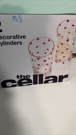 Cellar Valentines/Heart decorative cylinders