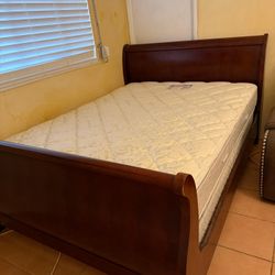 Queen Bed With Mattress 