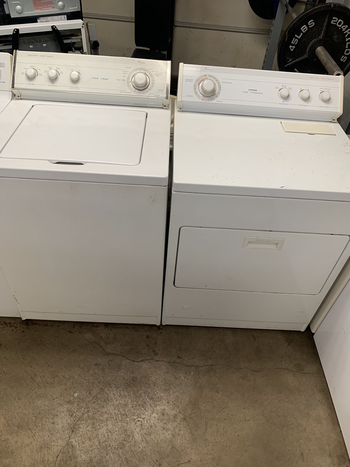 Whirlpool washer and Gas Dryer
