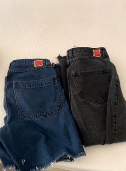 jeans, jorts, and hoodie