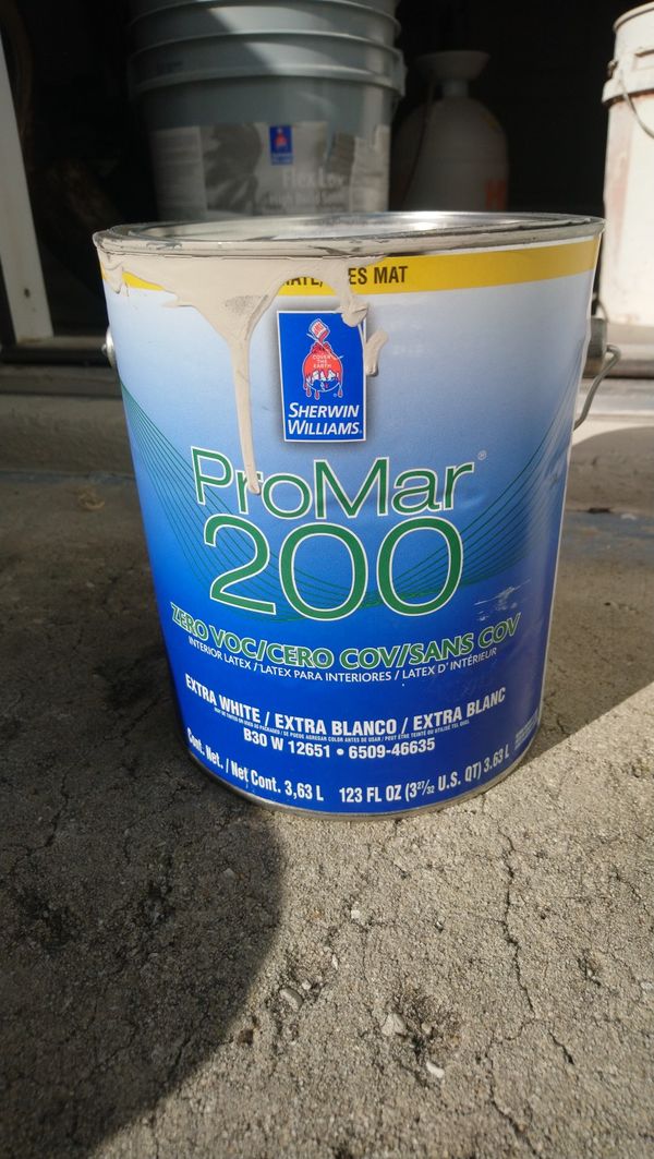 Sherwin Williams ProMar 200 flat interior paint for Sale ...
