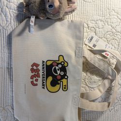 Kumamon Canvas Mini Bag From Uniqlo Japan