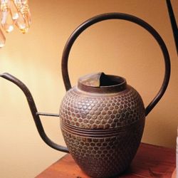 Vintage Bronze Japanese Watering Can 