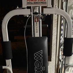 Weider power stack 200 lbs bench press sale