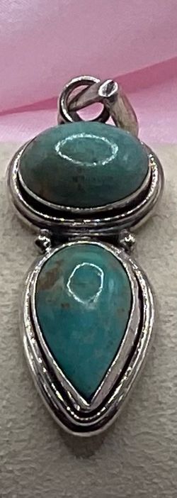 Sterling Silver & Turquoise Pendant