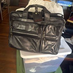 Tumi Leather Laptop Bag