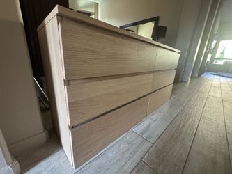 IKEA MALM 6 drawer dresser 63x30’3/4