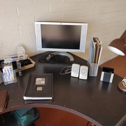 LAST CHANCE- All items make reasonable offers,

4 drawer file cabinet safe, water proof, fire proof, with swivel lock system, 
black desk, 
Sony CD pl