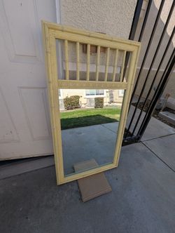 Vintage 70's Mirror Large And Heavy. Located In Wasco.