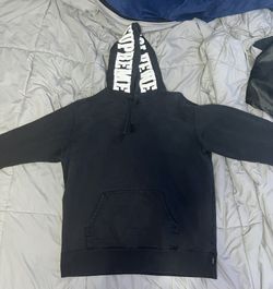 2018 Black Supreme Paneled Hoodie
