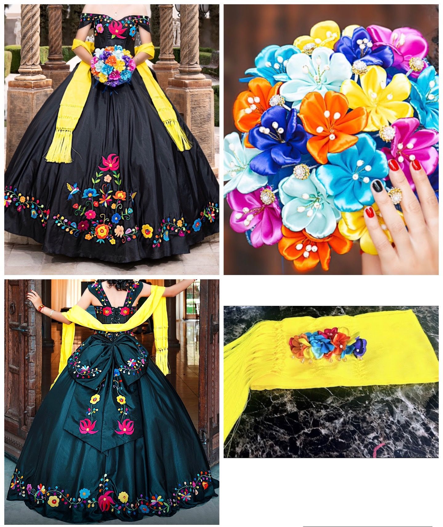 Mexican traditional QuinceaƱera Dress