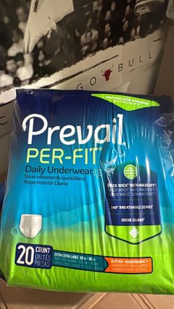 Prevail underwear pads Size Medium & 2XL