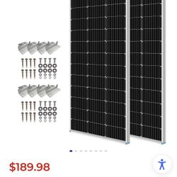 (4) 100 Watt 12 Volt Renogy Solar panels