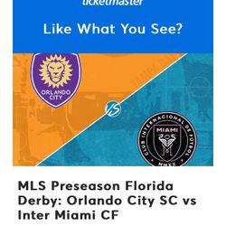 Orlando Soccer Club Vs Inter Miami Tickets. Messi Tickets Best Offer