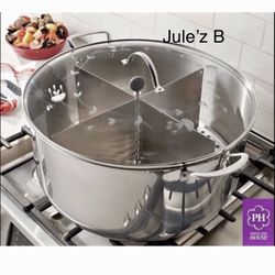 Olla De 32 Qts Con Parrilla Y Divisores Nueva En Su Caja 