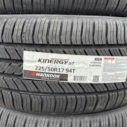 17” HANKOOK Kinergy ST H735 225/50R17 New