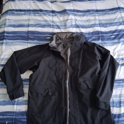 Navy Official Military Issue Large Black Waterproof Parka