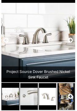 Project Source Dover Brushed Nickel Sink Faucet