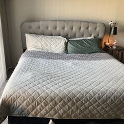 King Size Bed Frame , Full Size bed frame And Full Box Spring + matress 