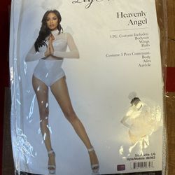 Heavenly Angel Women’s Halloween 3 Pc Costume Size Large New