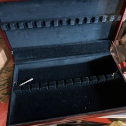 Cherry Wood Finish Silverware/Flatware Storage Box/Chest 
