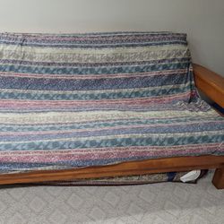 Solid Wood Futon For $75
