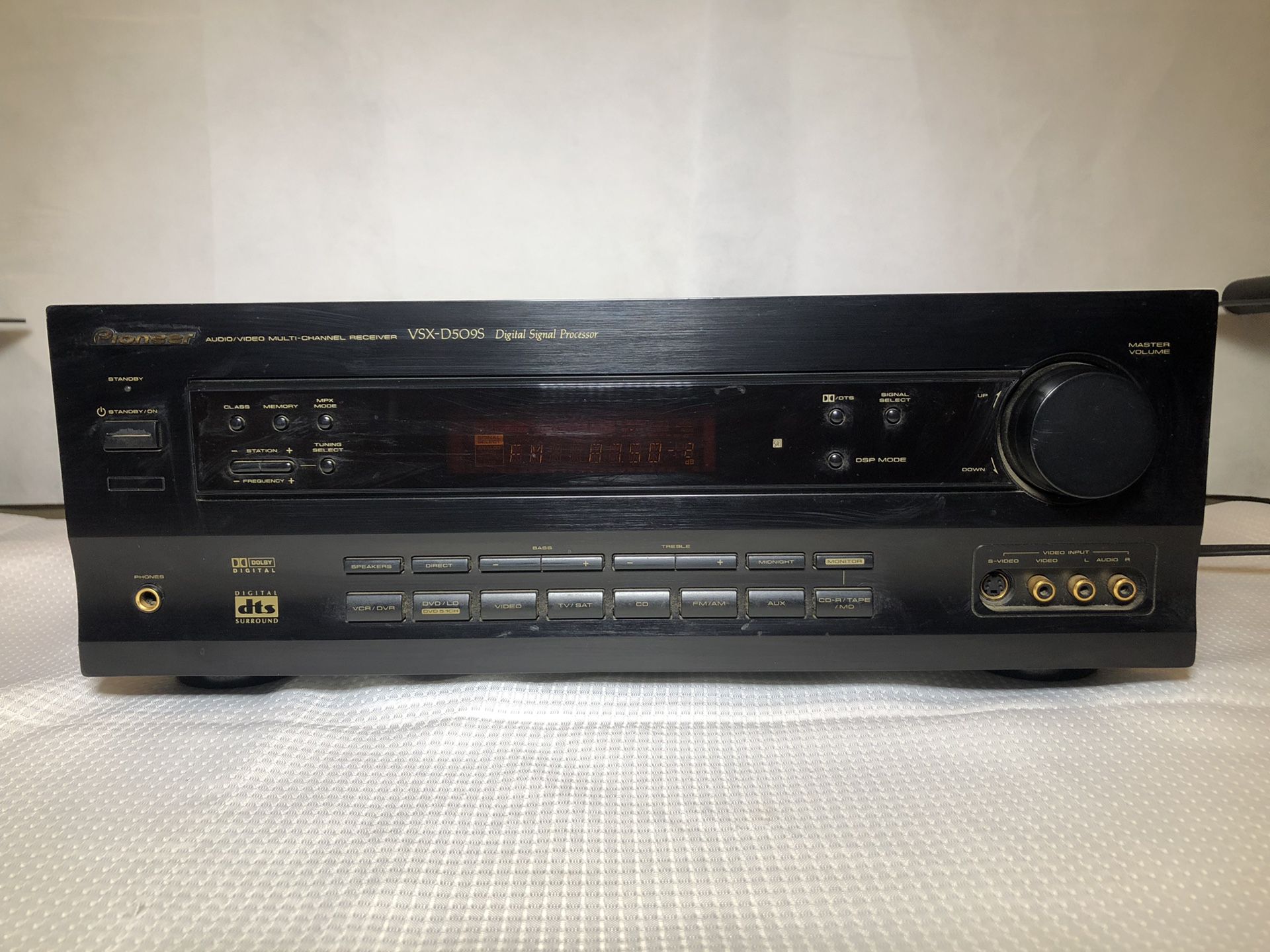 Pioneer VSX-D509S 5.1 CH A/V Audio Video Receiver TESTED & WORKING