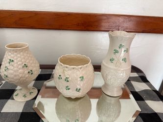 Belleek Collection Vases / Candle Holders