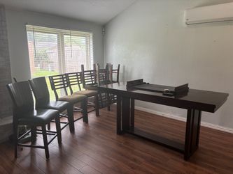 Tall dining table with chairs