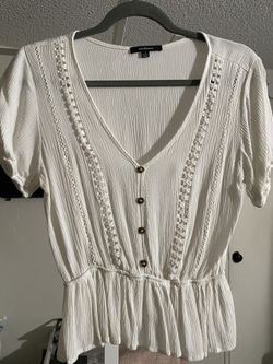 White Boho Top