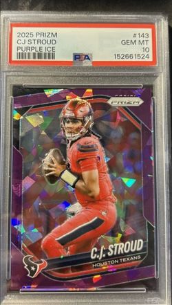 CJ STROUD purple ice psa 10