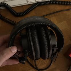 Studio Monitor Headphones (Wired) – Great for Recording/Mixing