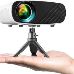 Portable Projector for iPhone, 7000L with Synchronize Smartphone Screen, Movie Projector with 1080P 