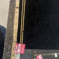 10k 27.2 gram rope chain