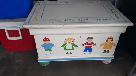 Wooden toy box