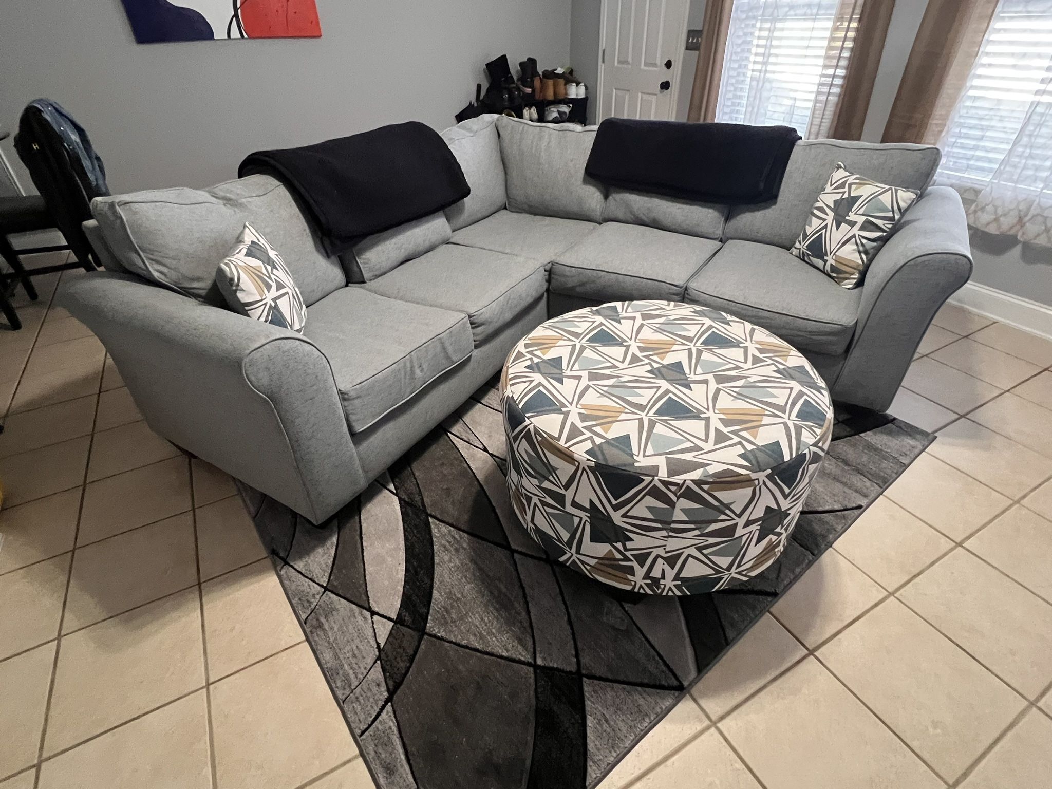 Couch With Ottoman For Sale! 