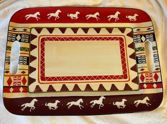Beautiful Del Rio Ceramic Serving Tray!