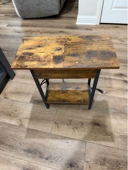 Side table with electrical and usb