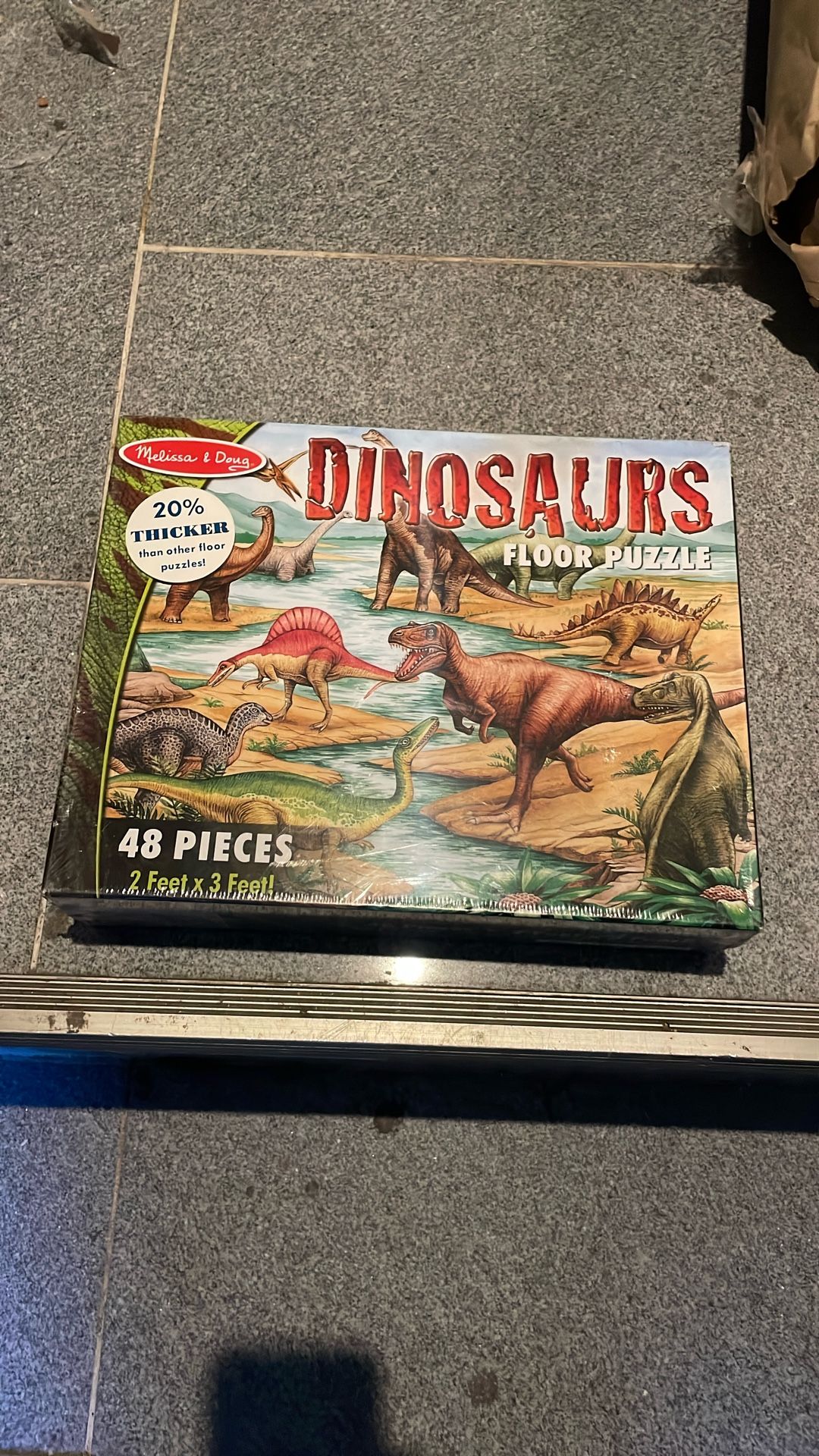 Melissa & Doug Dinosaurs 48-Piece 2ft X 3ft Jumbo Pieces Floor Puzzle NEW