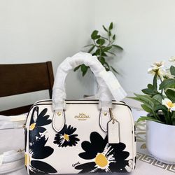 Coach Mini Rowan Crossbody Bag With Floral Print
