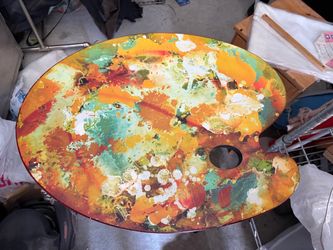 Large Wooden Artist Paint Palette