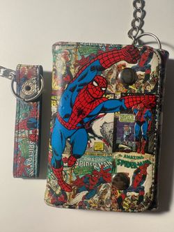 Spider-Man comic chain wallet