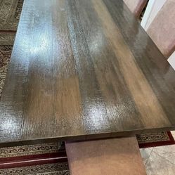 Solid wood dining table 